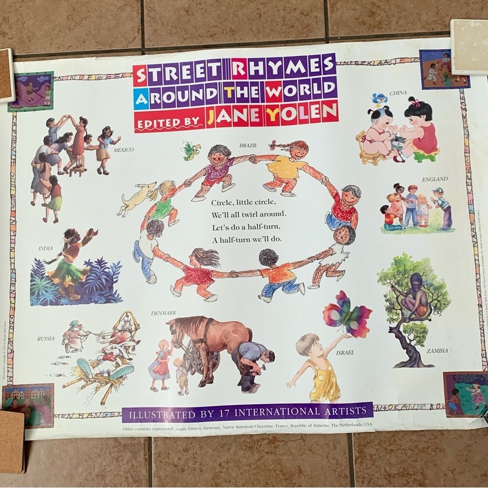 Poster  Print “ Street Rhythms Around The World 24/32 Inches